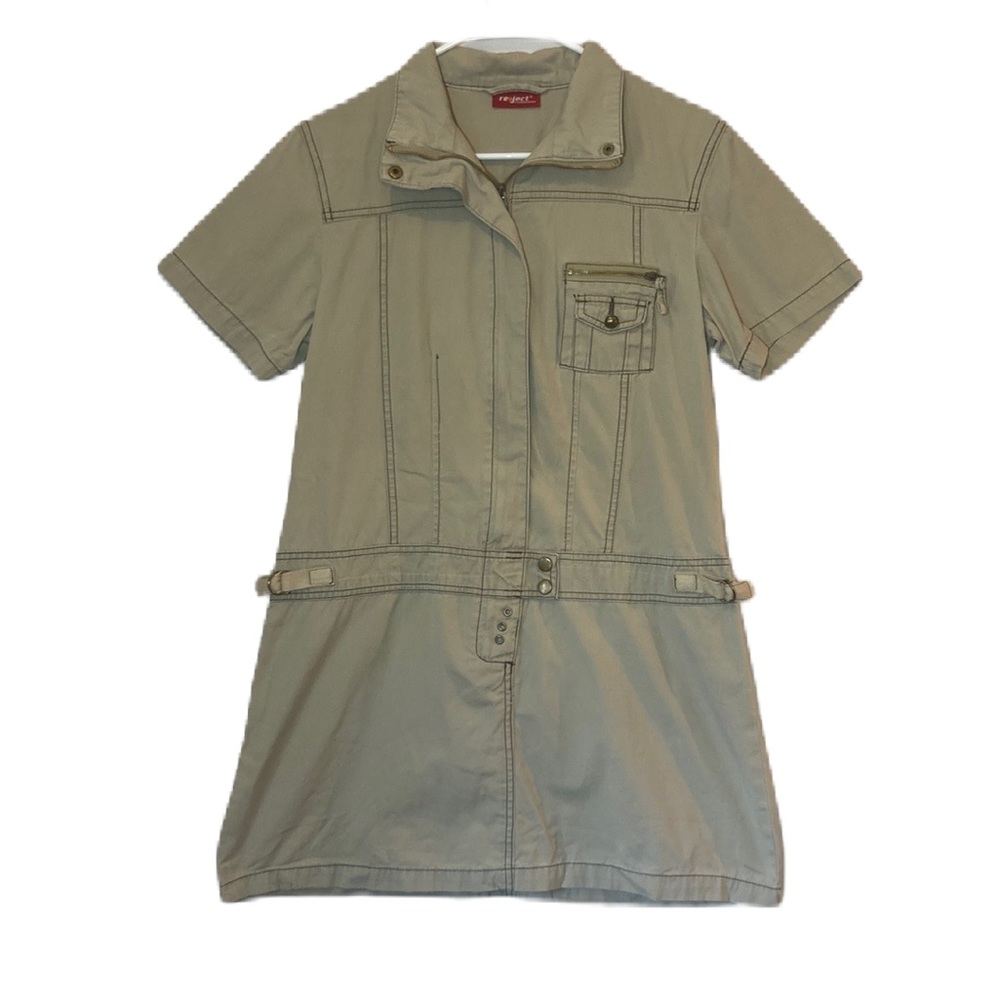 Reject Tan Union BoilerDrop Waist Dress Size 12